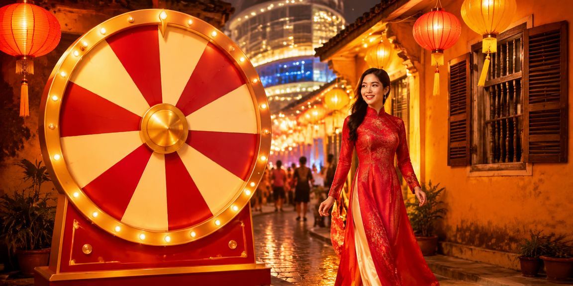 Người chơi xem thông tin voucher và ưu đãi tại Hội An trên điện thoại di động