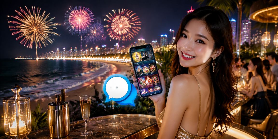 Bàn cược casino Việt Nam về đêm với ánh đèn vàng ấm